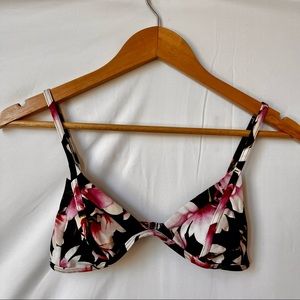 Frankie’s Bikini - Black Lotus Flower Valentina Top
